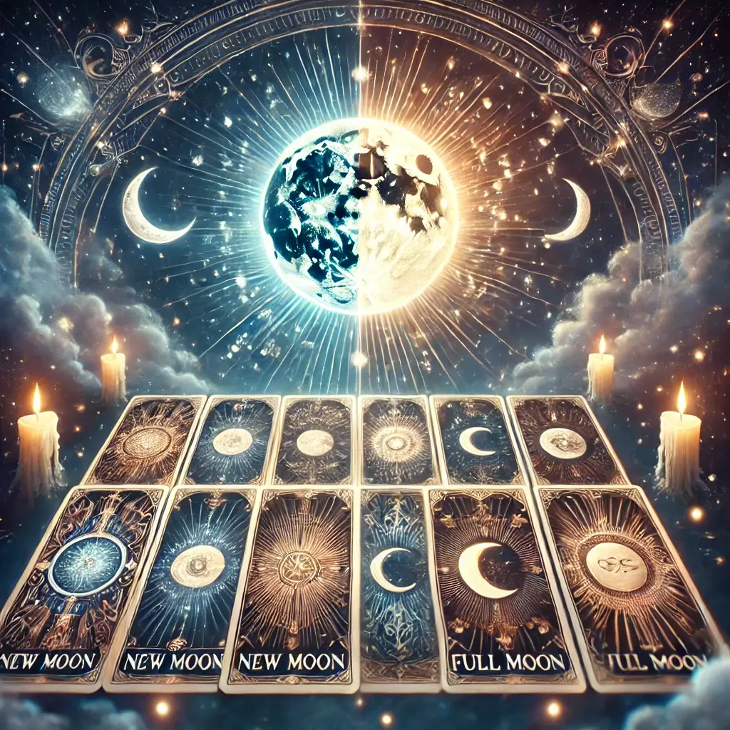 New Moon and Full Moon Tarot Spreads